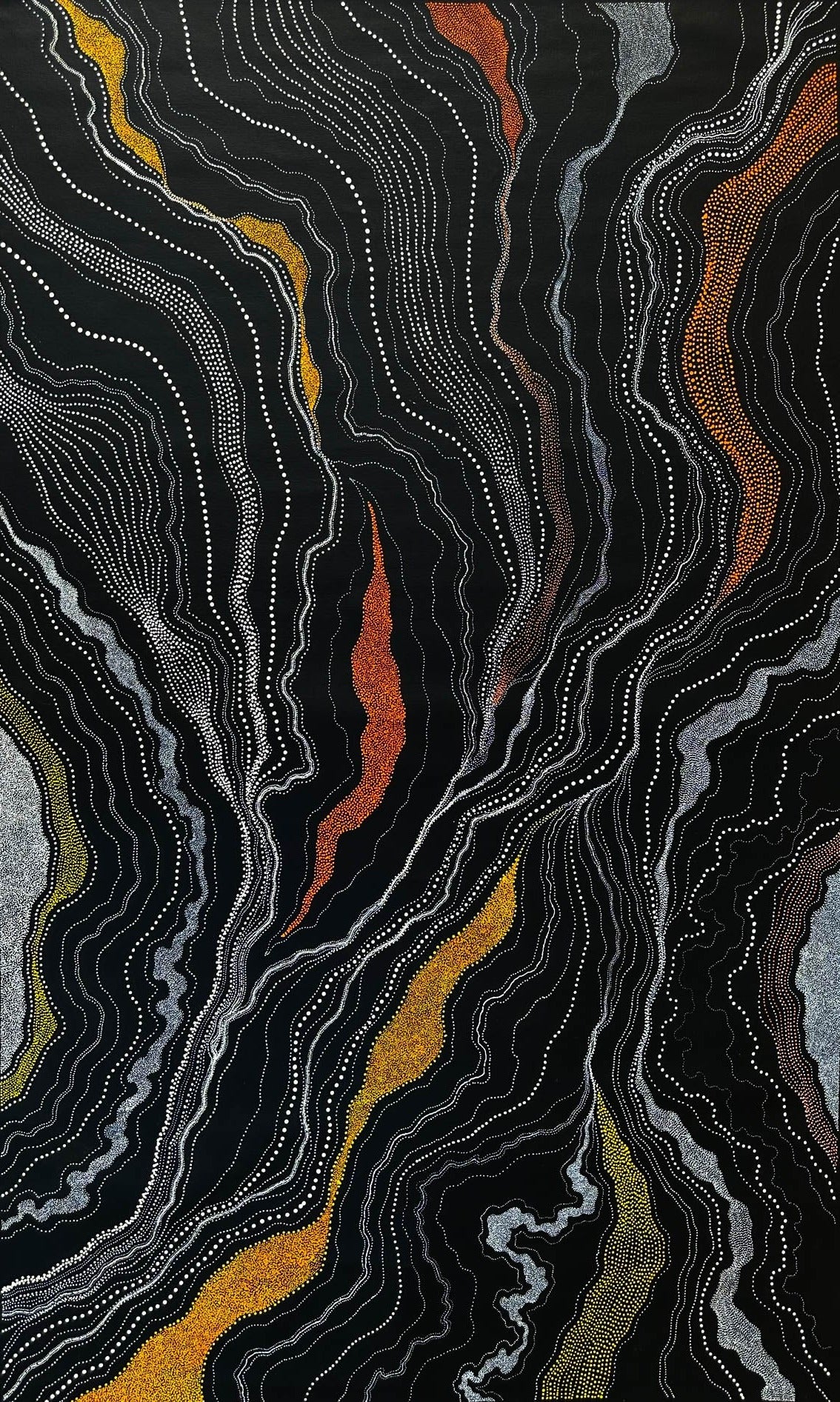 Anna Pitjara Petyarre + Utopia + Dot Art Work + Dot Art Painting + Indigenous Art + Aboriginal Art + Australian Art + Darwin Based Gallery + My Country + Contemporary Art + Traditioanl Art