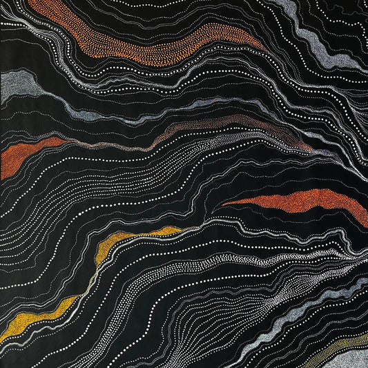 Anna Pitjara Petyarre + Utopia + Dot Art Work + Dot Art Painting + Indigenous Art + Aboriginal Art + Australian Art + Darwin Based Gallery + My Country + Contemporary Art + Traditioanl Art