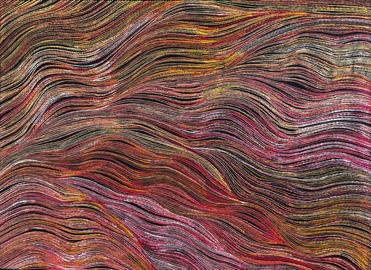 Anna Pitjara Petyarre + Utopia + Indigenous Art + Australian Art + Aboriginal Art + Yam Dreaming + Darwin Based Gallery +