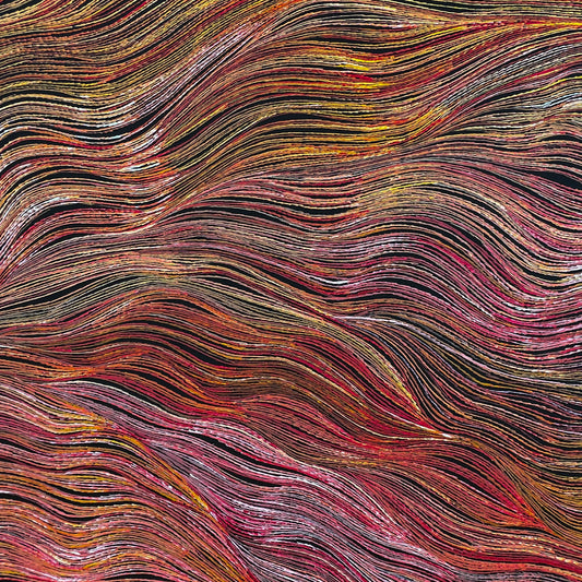 Anna Pitjara Petyarre + Utopia + Indigenous Art + Australian Art + Aboriginal Art + Yam Dreaming + Darwin Based Gallery +