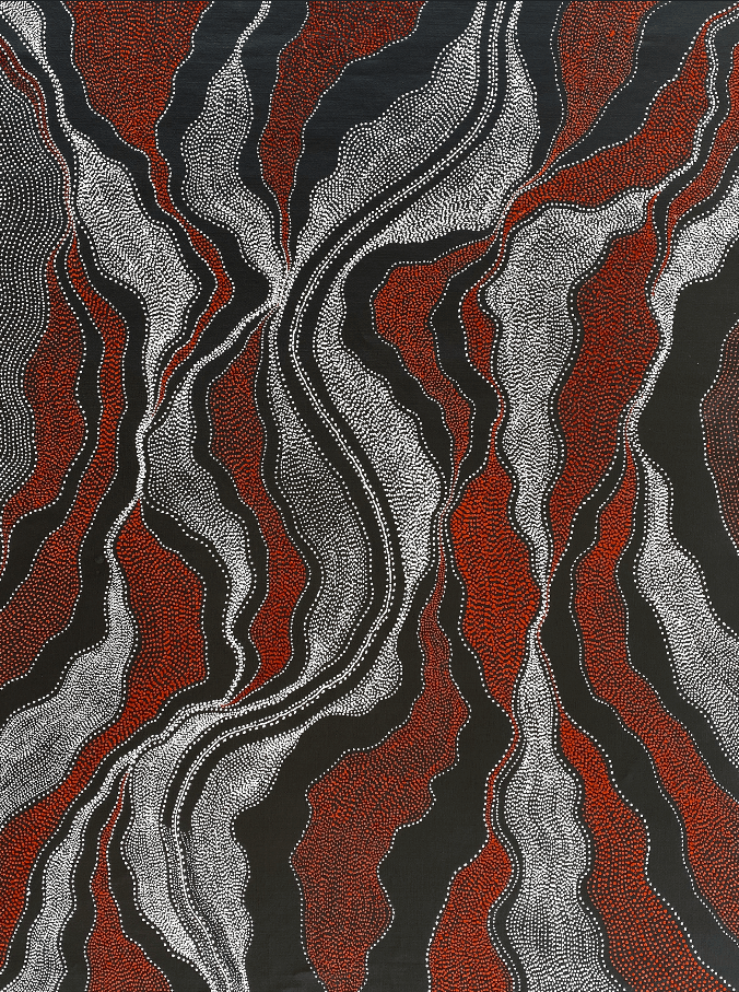 ANNA PITJARA PETYARRE - My Country - Aboriginal Art - Indigenous Artwork - Based in Darwin (Australia) - Australian Art - Dot Art - Aerial art - topography art  - Utopia