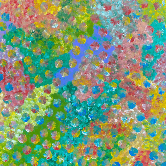 Anna Pitjara Petyarre Aboriginal Art Indigenous Art Australian Art Yam Flower Artist Utopia Culture Based in Darwin (Australia)