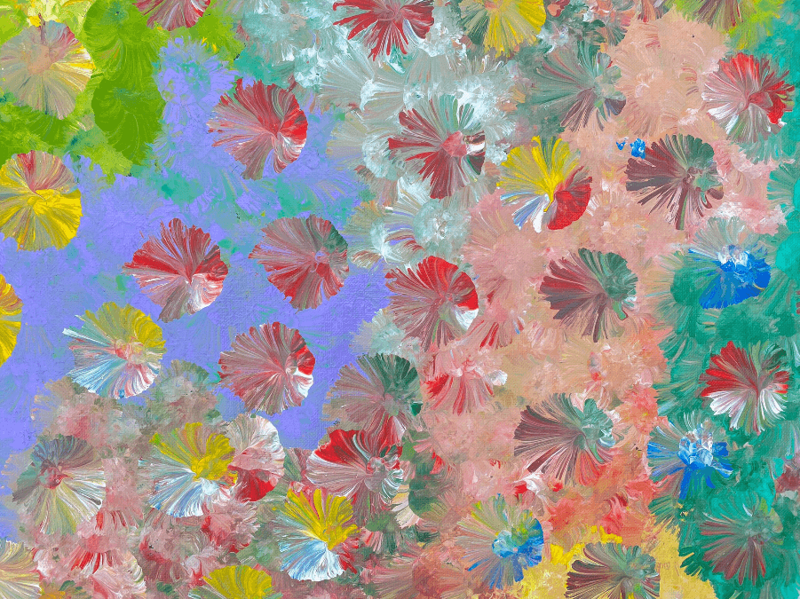 Anna Pitjara Petyarre Aboriginal Art Indigenous Art Australian Art Yam Flower Artist Utopia Culture Based in Darwin (Australia)