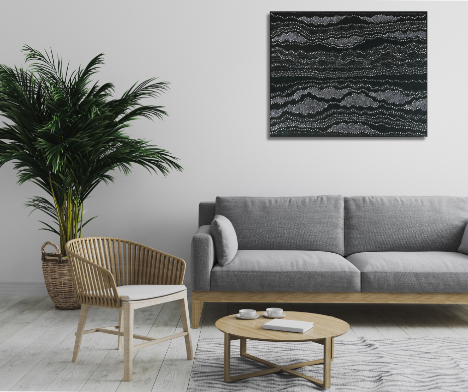 Anna Pitjara Petyarre + Utopia + Indigenous Art + Aboriginal Art + Australian Art + My Country + Dot Art Painting + Dot Artwork + Darwin Based Gallery + Contemporary Art