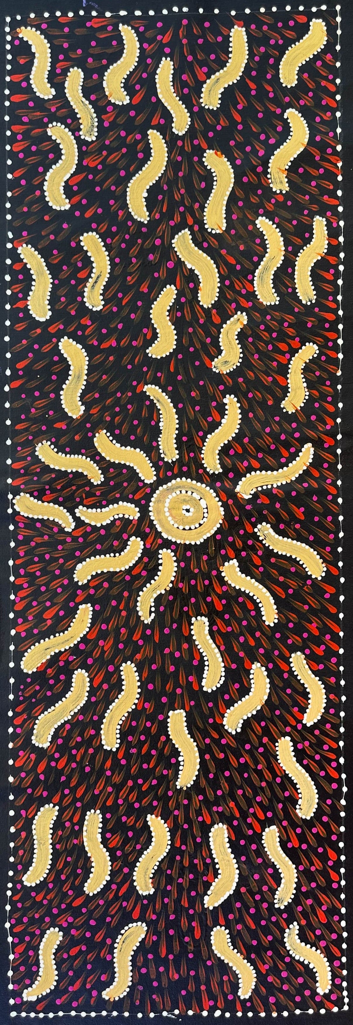 Eileen Bird Nungarrayi + Arlatyeye + Bush Yam + Pencil Yam + Indigneous Art + Aboriginnal Art + Australian Art + Darwin Based Gallery +