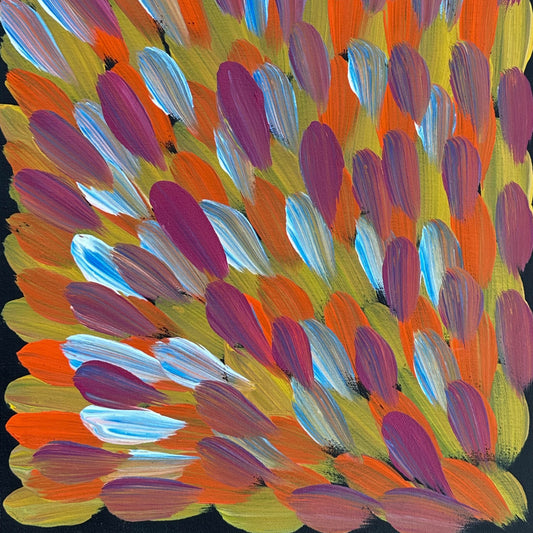 Bush Medicine Leaves + Utopia + Indigenous Art + Aboriginal Art + Australian Art + Leaves + Darwin Based Gallery + Art Collector + Famous Artist +