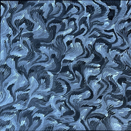 Gary Wilson Reid - Water Dreaming - Aboriginal Art - Indigenous Art - Australian Art - Painting - Monochromatic - Black and White - Darwin Based Gallery