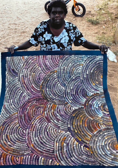 Janet Golder Ngwarai Kngwarreye Awelye Body Paint Women's Ceremony Utopia Indigenous Art Aboriginal Art Australian Art Painting