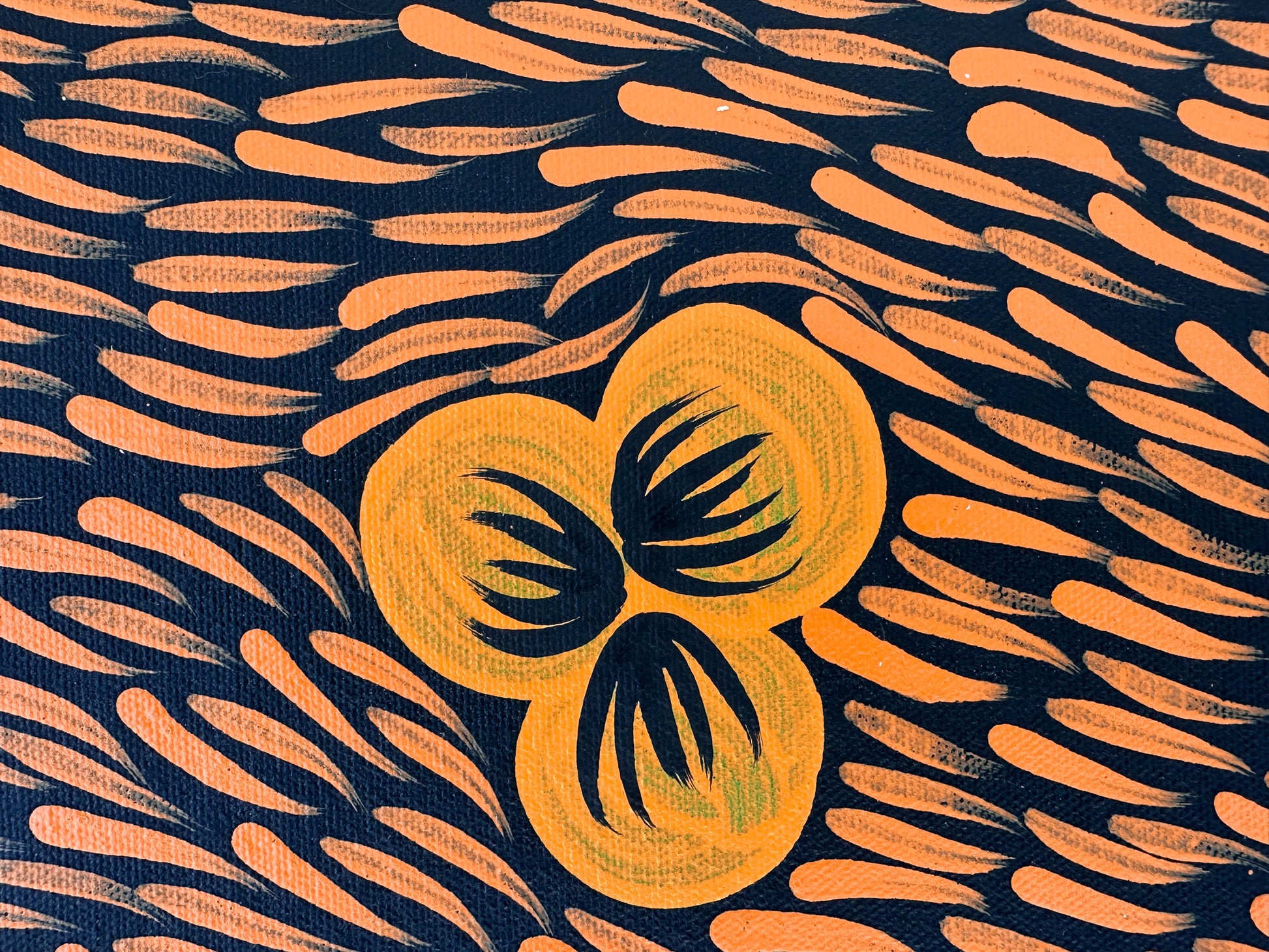 Mary Napangardi Jones + Mt Liebig + Northern Territory + indigenous art + aboriginal art + bush plum dreaming + australian art + bush tucker + interior design + wall art + decor + interior designer + interior design ideas + inspiration + darwin based gallery + family owned business + beautiful art + contemporary art + traditional art + altyerre aboriginal art + art gallery
