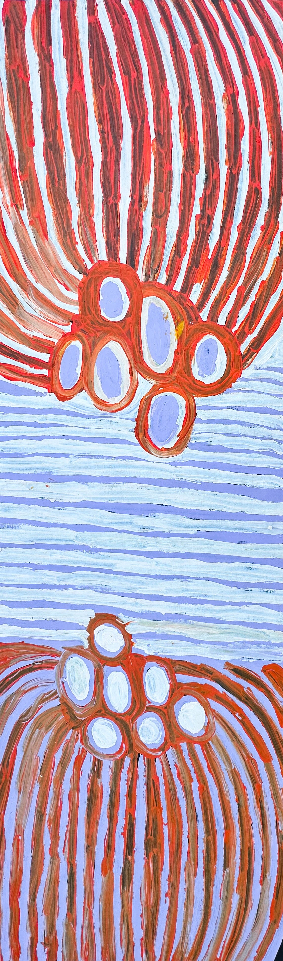 Makinti Napanangka, Western Desert, Pintupi, Indigenous art, Aboriginal art, Australian Art, Indigenous art for sale, art collector, dreaming, famous artist, art décor, interior décor, interior design, painting for sale, Darwin gallery, art gallery, altyerre aboriginal art, order or Australia, western desert art