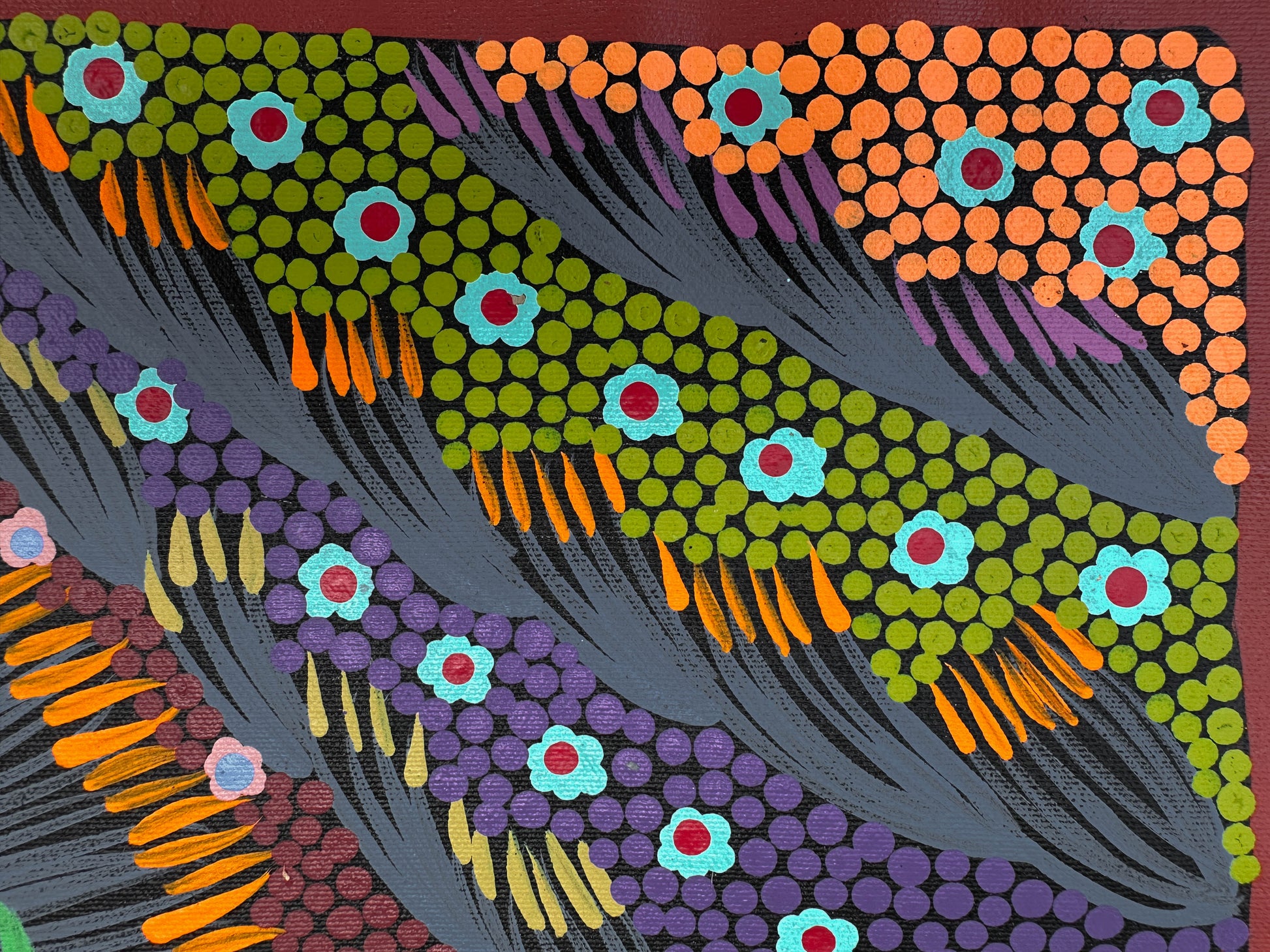 Mt Liebig + Bush Banana + Yuparli + Napangardi + Mary Napangardi Jones + Aboriginal Art + Indigenous Art + dreaming + Utopia + Australian Art + Contemporary Art + Art Gallery + Interior Décor + Décor + Artist + Wall Art + Home décor + Office Décor + Altyerre Aboriginal Art + Altyerre +Arnwetky + Art for sale + art + painting + painting for sale + First Nation Art + Australian Indigenous Art + First Nations Art + Authentic Aboriginal art + Iconography + traditional art + contemporary art + art lover