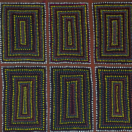 Margaret Price Penangke Utopia Indigenous Art Aboriginal Art Australian Art Dot Art Painting Darwin Based Gallery Ochre Colours