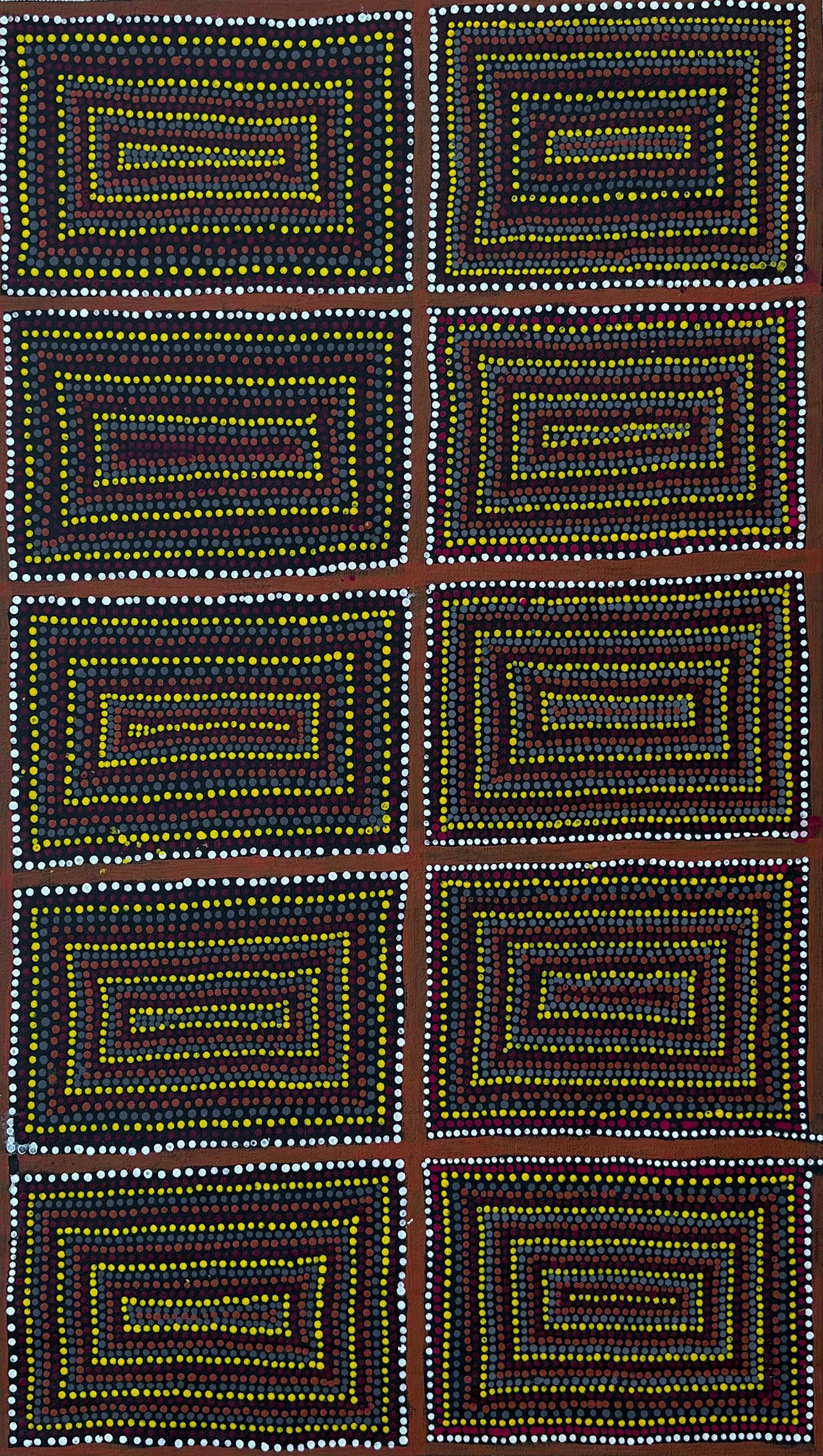 Margaret Price Penangke Utopia Indigenous Art Aboriginal Art Australian Art Dot Art Painting Darwin Based Gallery Ochre Colours