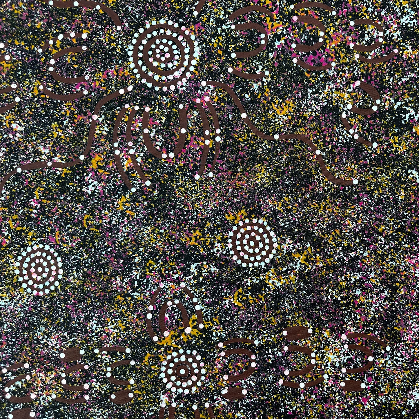 Mary Ross Nabarula + Willowra + Indigenous Art + Aboriginal Art + Australian Art + Darwin Based Gallery + Dot Art Painting + Beautiful Artwork + Art for sale + painting for sale