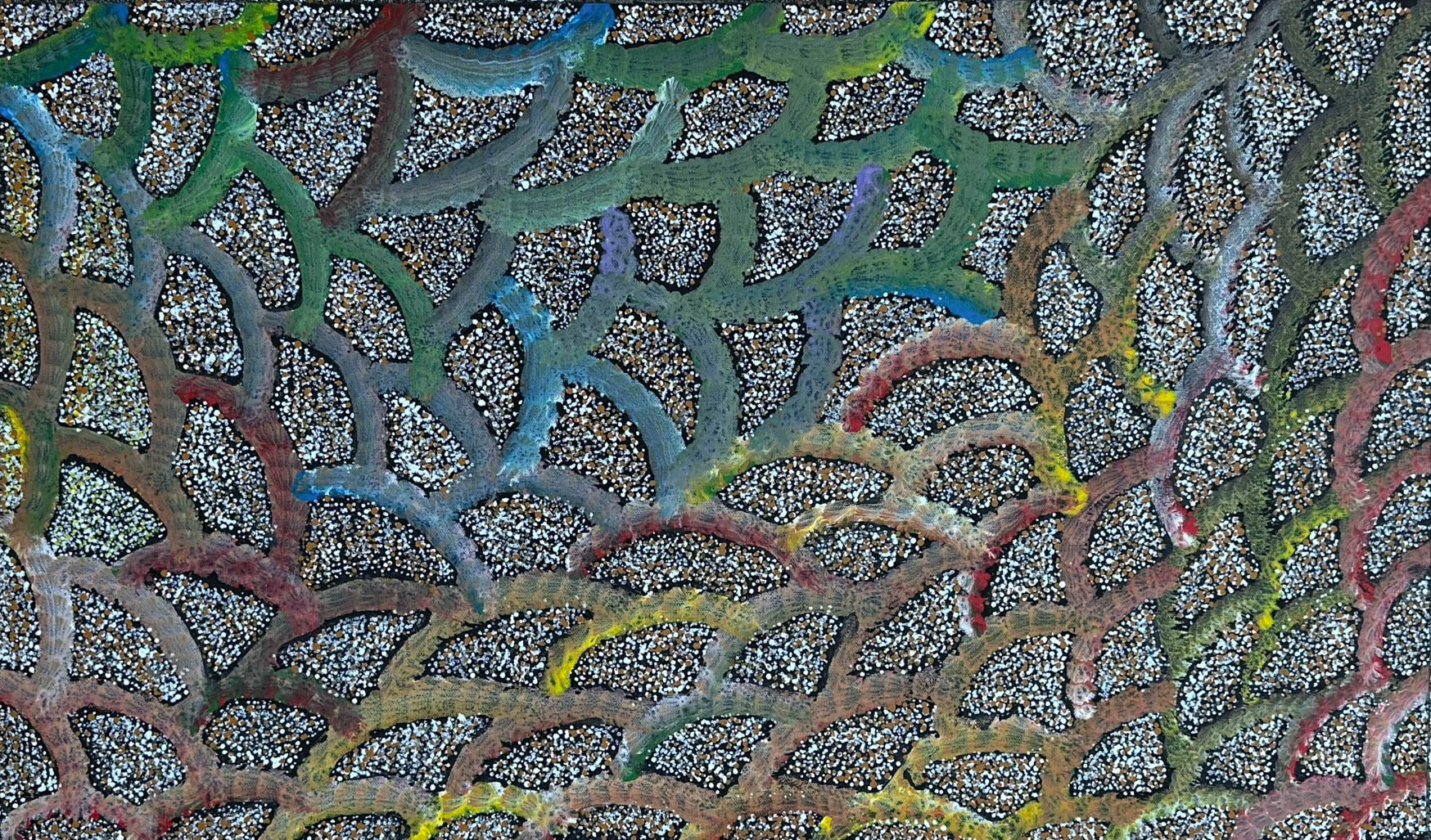 Mary Rumble Pitjara Petyarre + Utopia  + Body Paint + Awelye + Dot Painting + Dot Art + Utopia + Indigenous Art + Aboriginal Art + Australian Art + Darwin Based Gallery