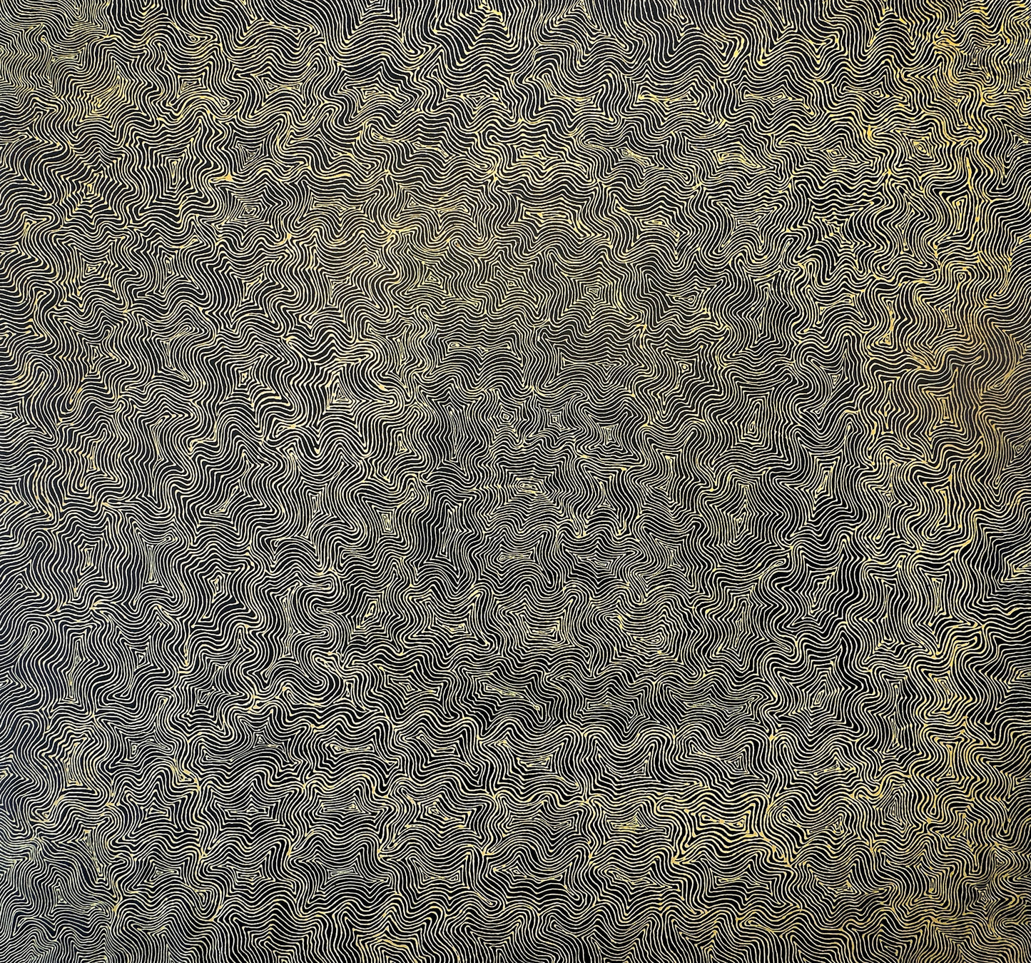 Mary Rumble Pitjara Petyarre + Utopia + Body Art + Aweyle + womens dreaming + hypnotic + mesmerising + yellow + altyerre + altyerre aboriginal art + home decor + office decor + interior design + painting for sale + art work for sale + art for sale + art gallery + large artwork