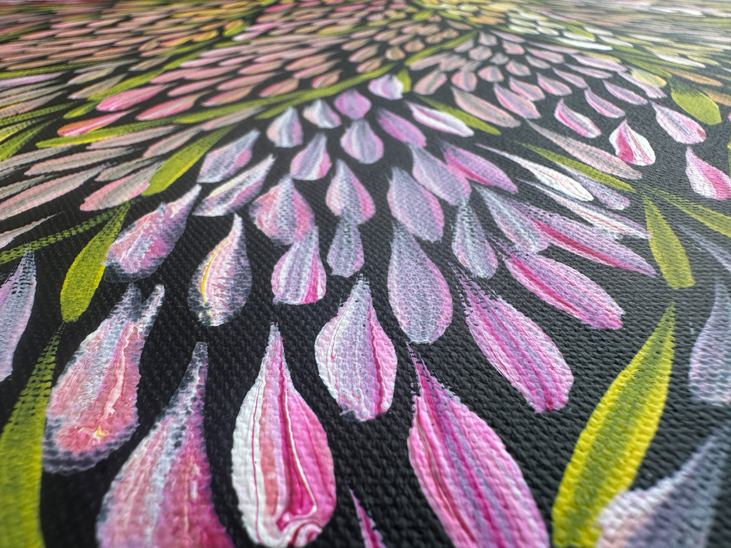 Margaret Turner Petyarre + Bush Medicine + Lake Nash + Aboriginal art + Indigneous Art + Altyerre Aboriginal Art + Beautiful + Artwork for sale + painting for sale + art gallery + darwin + interior design + interior decor + decor