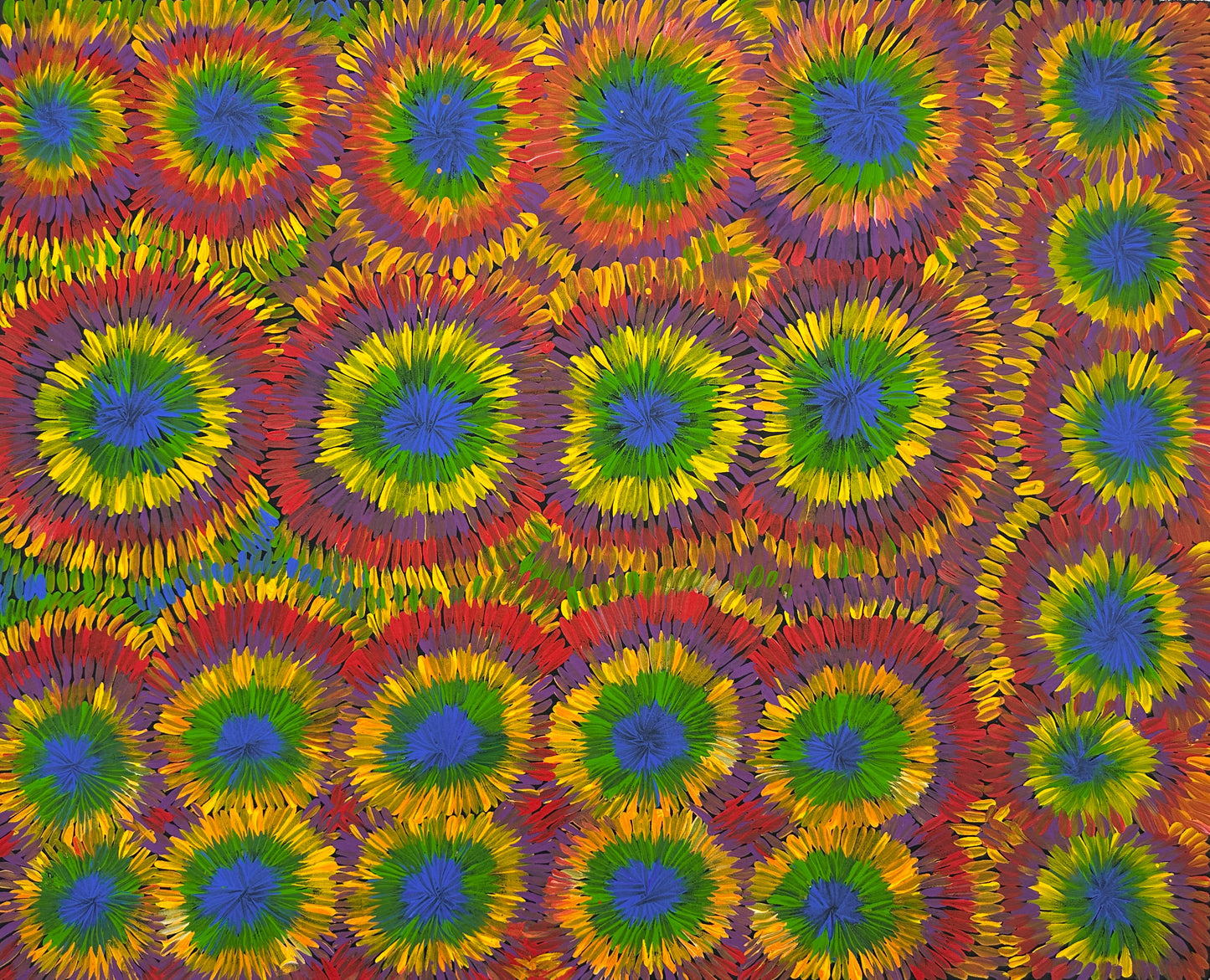 #margaretturnerpetyarre #lakenash #northernterritory #australianartist #aboriginalartist #indigenousartist #art #artforsale #painting #paintinforsale #art #artforsale #painting #paintinforsale #bushmedicine #artstory #colour #colourful #interior #interiordesign #interiordecorate #darwin #artgallery #darwinartgallery #artstory #utopia #femaleartist #wallart #artist #beautifulart