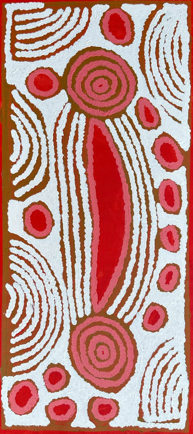 Ningura Naparrurla Gibson + Art + Painting + Indigenous Art + Aboriginal Art + Australian Art + Traditional Art + Iconography + symbolism + Darwin Based Gallery + Dot Art Painting