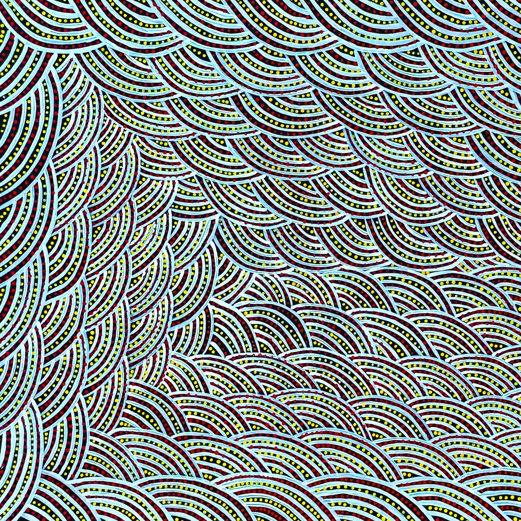 Patricia Kamara Rambler + Utopia + Aboriginal Art + Indigenous Art + Australian Art + Art for Sale + artwork for sale + painting for sale + Darwin based gallery + Dot artwork + Dot painting + body paint + women's ceremony + women's dreaming + altyerre aboriginal art + gallery