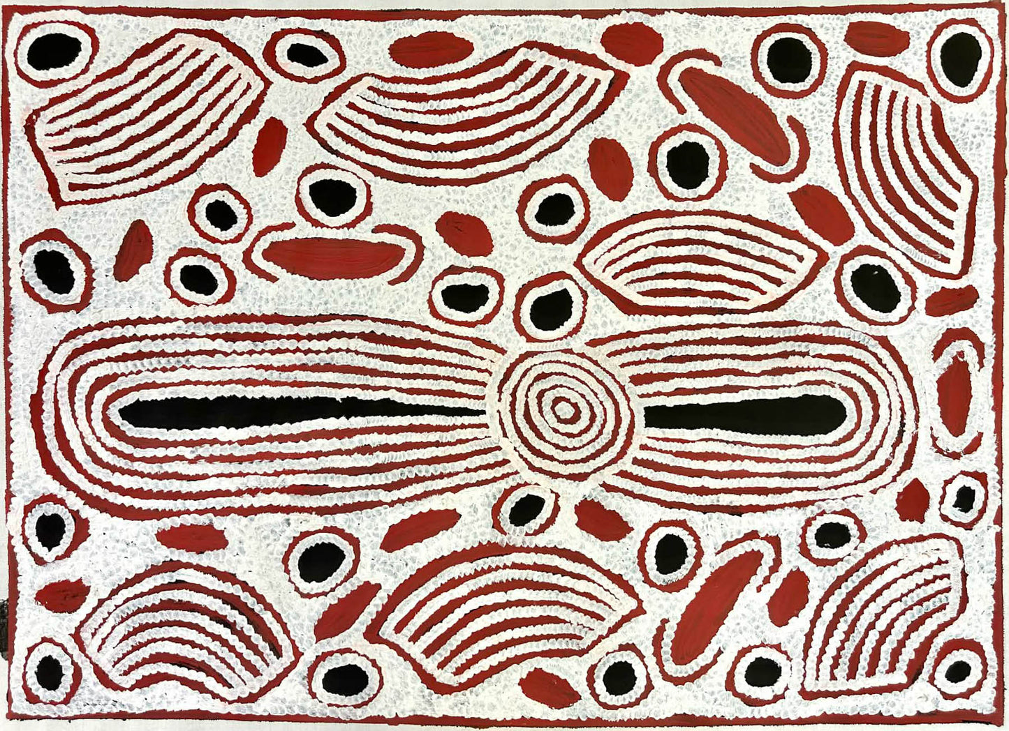 #susannapaltjarrigibson #susangibson #kintore #northernterritory #indigenousart #aboriginalart #australianart #traditionalart #symbolism #iconography #art #artgallery #painting #paintingforsale #artforsale #wallart #artgallery #familybusiness #darwingallery #decor #interiordesign #interiordecor #authenticart #ethicalart #origionalart #altyerreaboriginalart