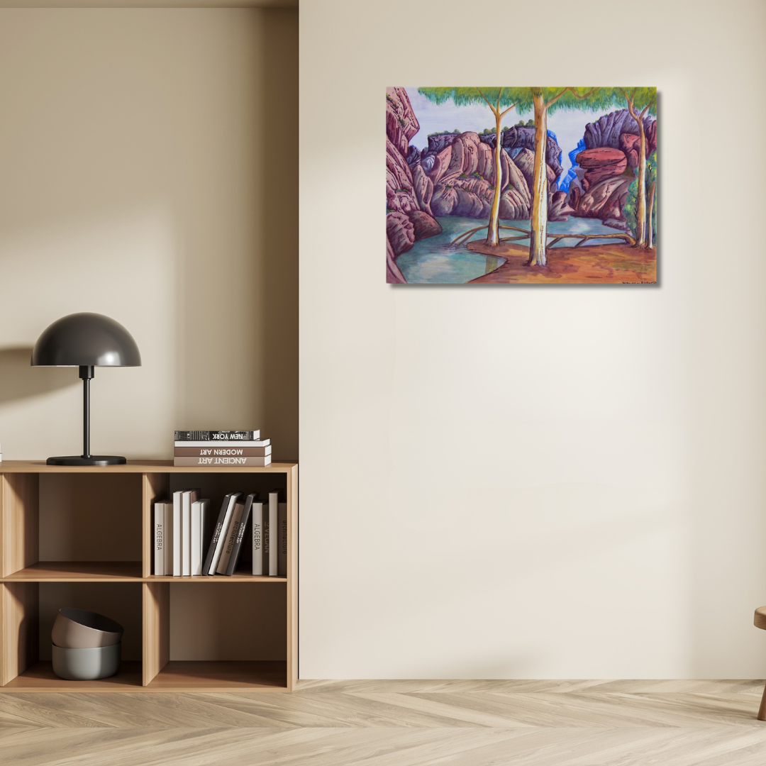 Central Australian Landscape by Wenten Rubuntja - detail 3