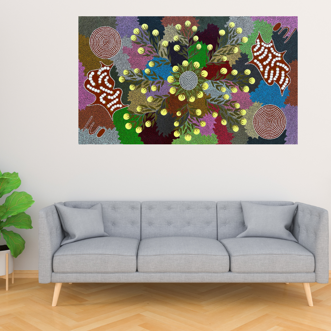 KAY WILLIS NAPURRULA - Bush Tomato and Witchety Grub Dreaming