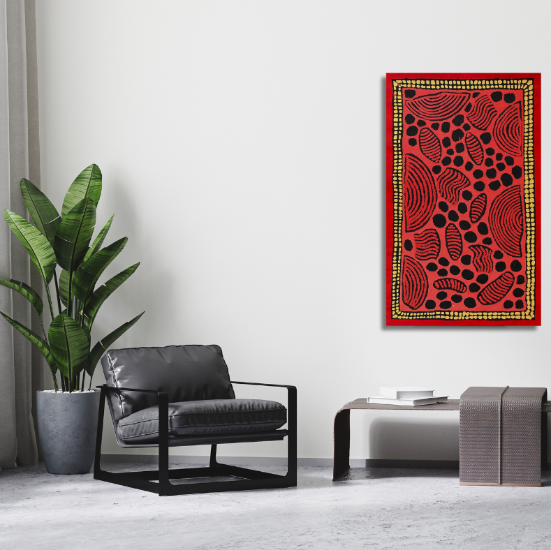 susan gibson napaltjarri, susan gibson, susan napaltjarri gibson, womens ceremony, tingari, symbolism, iconography, kintore, pintupi, western desert art, northern territory, aboriginal art, indigenous art, australian art, traditional art, authentic art, ethical art, original art, art, painting, altyerre aboriginal art, darwin gallery, art gallery, art for sale, painting for sale, family business, wall art, decor, interior design, interior decor