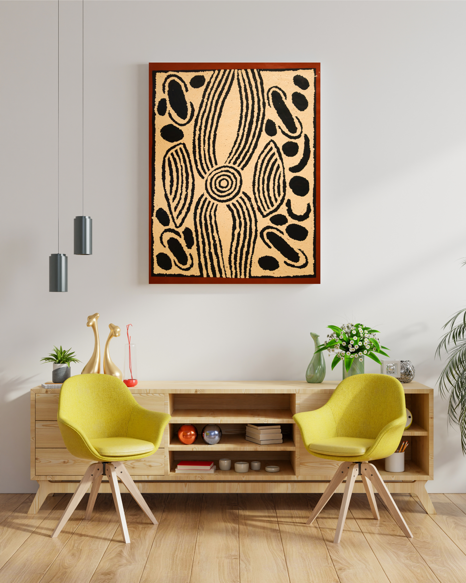 Ningura Napurrula Gibson + Wirruluga + traditional Art + Aboriginal Art + Indigenous Art + Darwin Based Galllery + Iconography + Symbolism + Pintupi + Art + Painting + Art Story