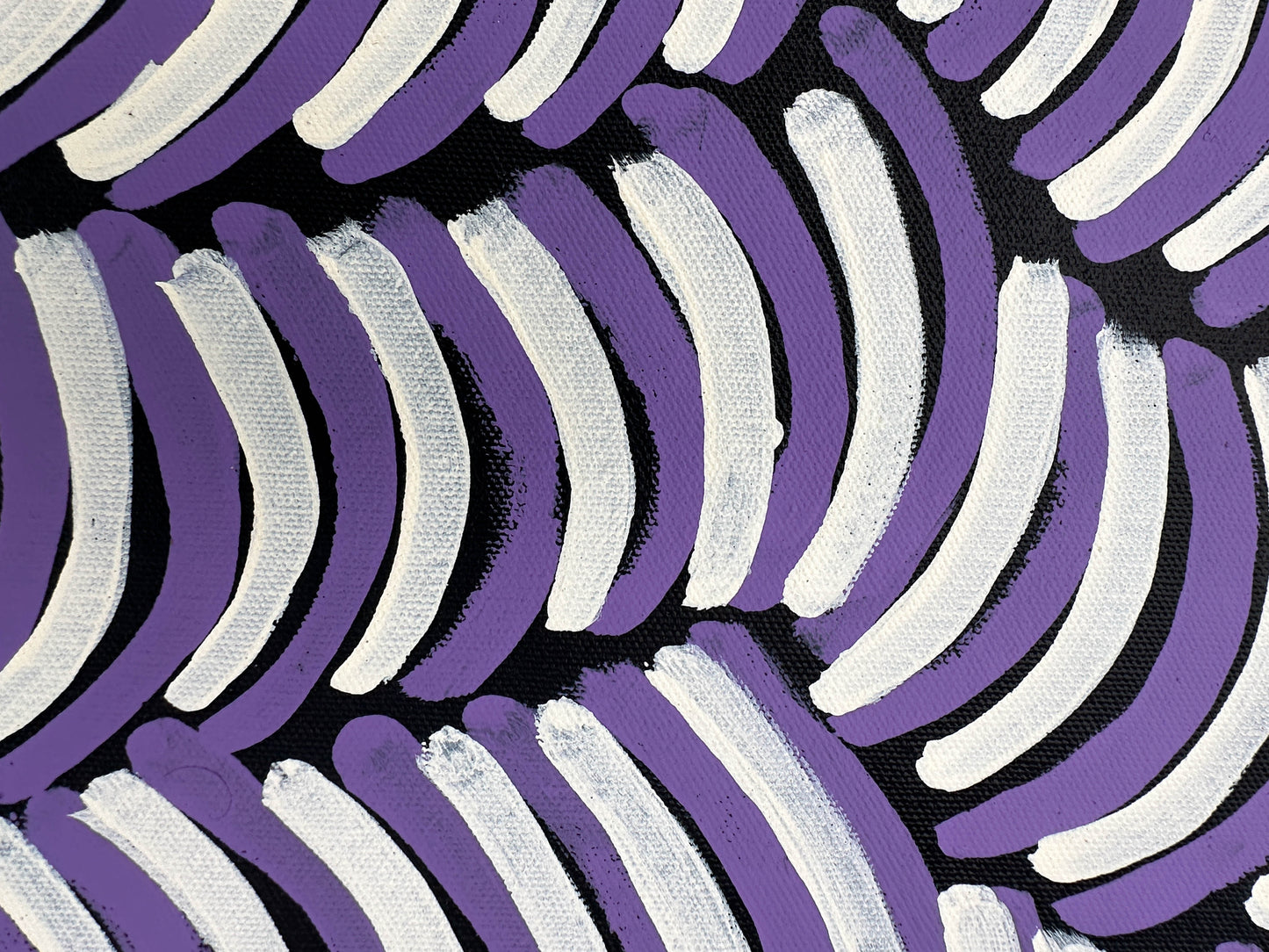 Violet Pitjara Petyarre + Petyarre Sisters + 7 Sisters + seven sisters + Utopia + purple + white + art gallery + online art gallery + artwork + artwork for sale + art for sale + painting for sale + indigenous art + aboriginal art + australian art + altyerre aboriginal art + family owned business + art collector + Arnkerrthe + Mountain Devil Lizard + thorny Devil Lizard + Interior design + wall art + Decor ideas + interior design ideas