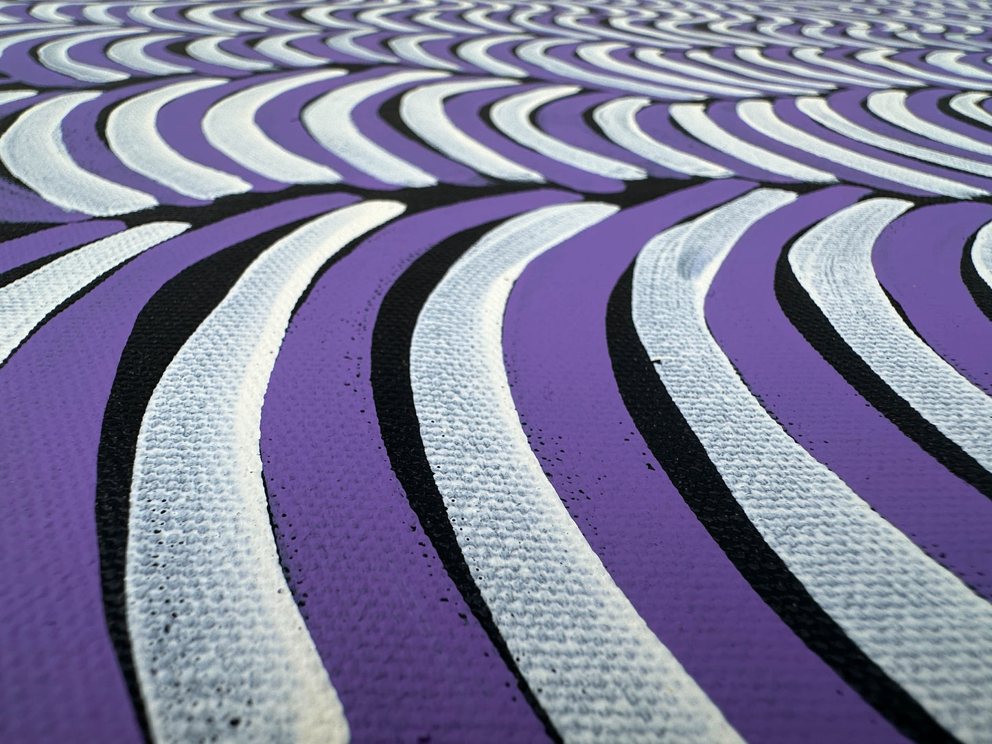 Violet Pitjara Petyarre + Petyarre Sisters + 7 Sisters + seven sisters + Utopia + purple + white + art gallery + online art gallery + artwork + artwork for sale + art for sale + painting for sale + indigenous art + aboriginal art + australian art + altyerre aboriginal art + family owned business + art collector + Arnkerrthe + Mountain Devil Lizard + thorny Devil Lizard + Interior design + wall art + Decor ideas + interior design ideas