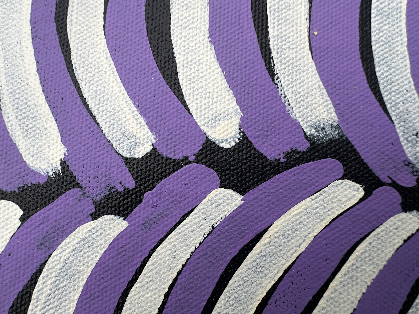 Violet Pitjara Petyarre + Petyarre Sisters + 7 Sisters + seven sisters + Utopia + purple + white + art gallery + online art gallery + artwork + artwork for sale + art for sale + painting for sale + indigenous art + aboriginal art + australian art + altyerre aboriginal art + family owned business + art collector + Arnkerrthe + Mountain Devil Lizard + thorny Devil Lizard + Interior design + wall art + Decor ideas + interior design ideas