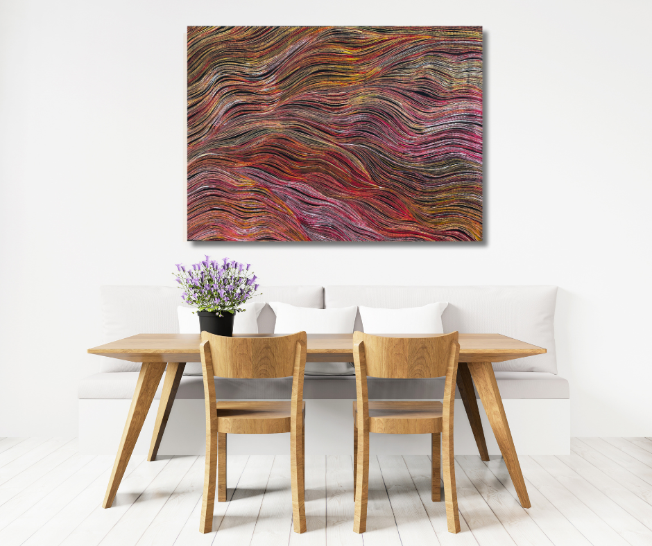 Anna Pitjara Petyarre + Utopia + Indigenous Art + Australian Art + Aboriginal Art + Yam Dreaming + Darwin Based Gallery +