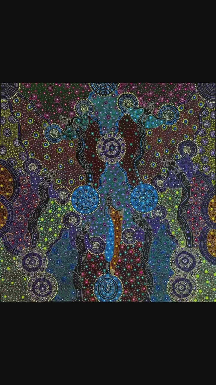Santa Teresa + Ltyentye Apurte + Colleen Wallace Nungarrayi + Dreamtime Sisters + Nungari + Dot Art + Dot art painting + Darwin Based Gallery + Art Collector + Contemporary Art + Traditional Art