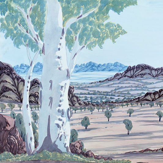 Arnulf Ebatarinja - Watercolour Art - Water colour painting - Indigenous Art - Aboriginal Art - Australian Art - Darwin  Based gallery - painting