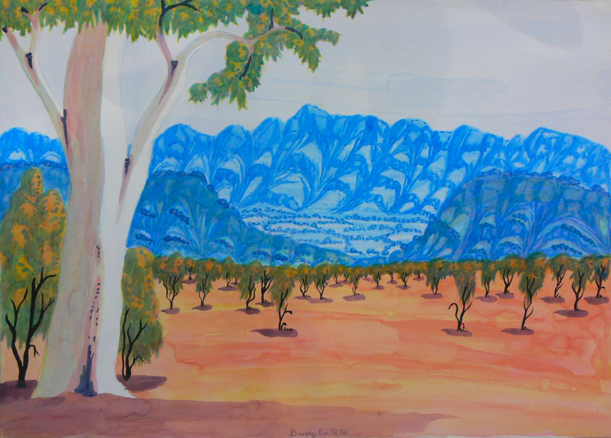 Barry Entata - Water colour painting - Watercolour art - Indigenous Art - Aboriginal Art - Australian artwork - Painting - Darwin Based Gallery -