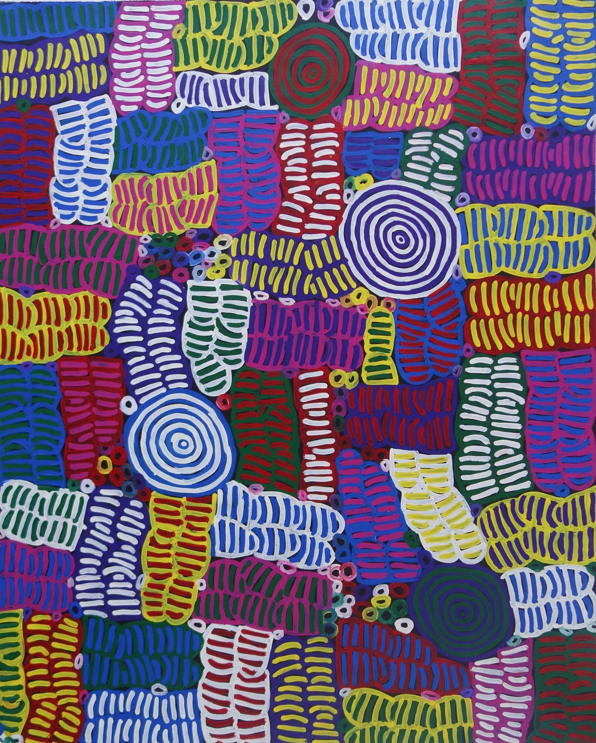 Betty Club Mbitjana, Utopia, Anwekety, Awelye, Women’s Dreaming, Art for Sale, Indigenous Art for sale, Aboriginal art for sale, Australian Art, art for sale, painting for sale, art décor, interior décor, décor, womens ceremony, art work, art gallery, Altyerre Aboriginal Art, Darwin Art Gallery, Utopia, Utopian artist, art, painting, Ethical art, original art, direct from the artist, family business, famous artist, art lover, iconic art, art story, female artist, minnie pwerle, symbolism, iconography, women