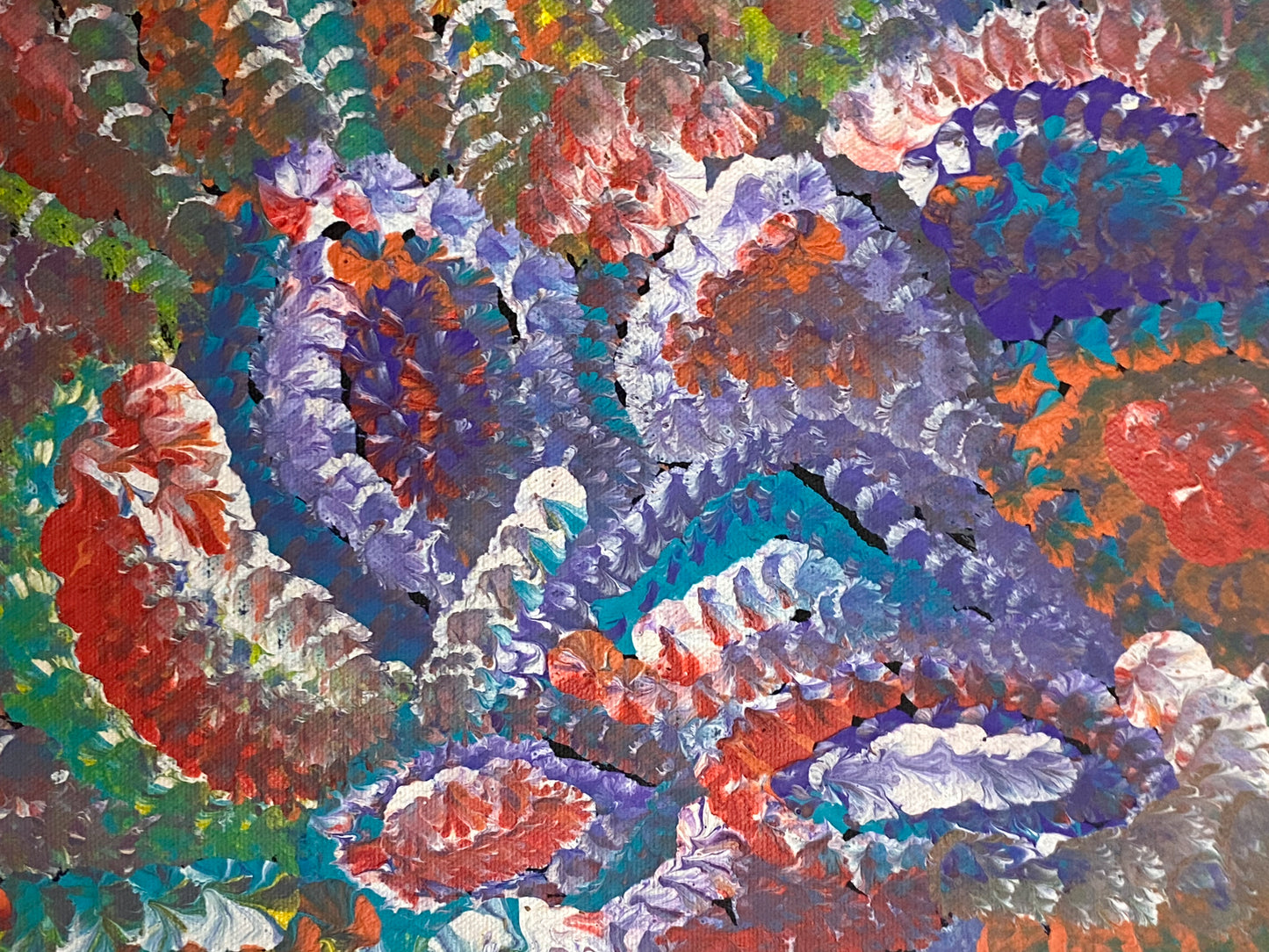 DOLLY MILLS PETYARRE - YAM FLOWERS