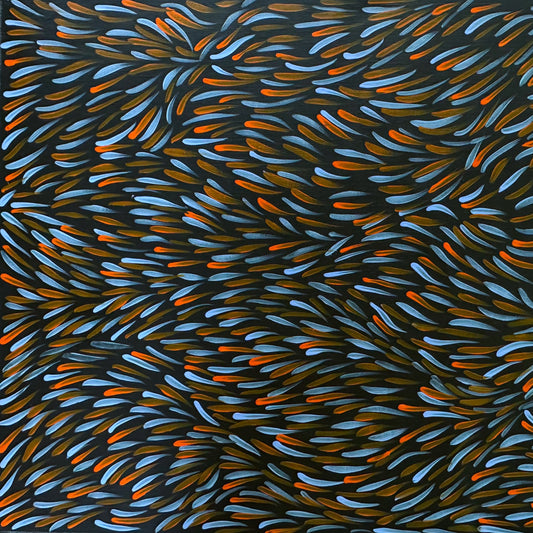Gloria Tamerre Petyarre Bush Medicine Leaves Contempoary Indigenous Art Aboriginal Art Australian Art leaves Bush Medicine Bush Survival Utopia Contemporary Art