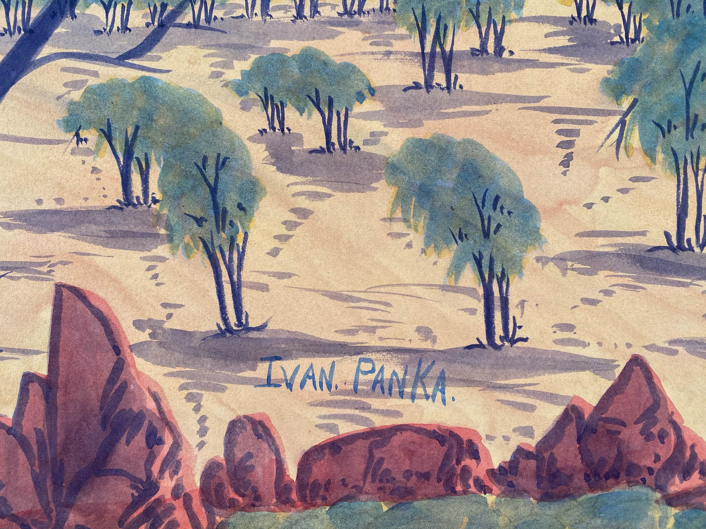 IVAN PANKA - Central Australian Landscape
