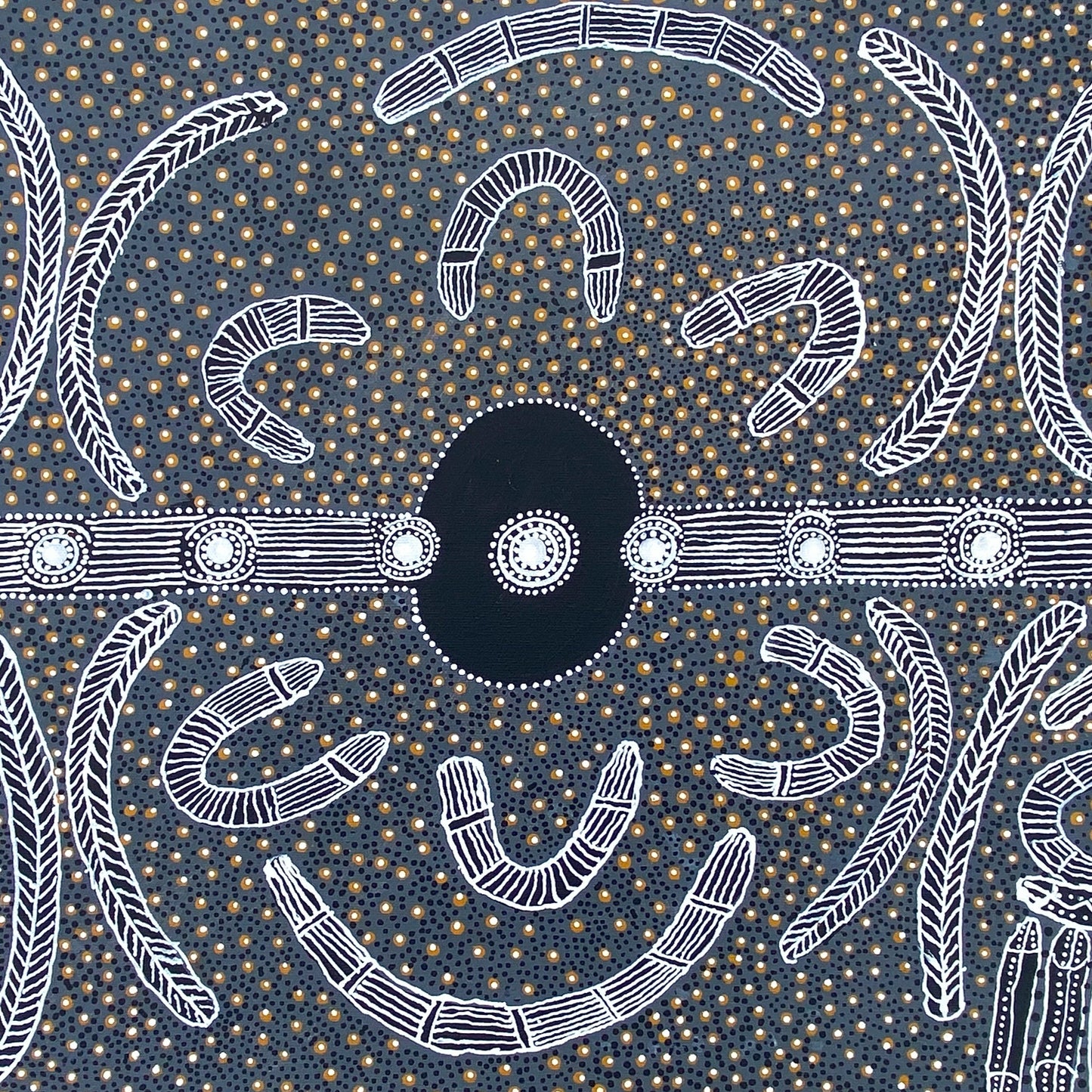 June Bird Nangala Ngale Petyarre Aboriginal Art Indigenous Art Australian Art Bush Plum Traditional Art Dot Art Painting Culture