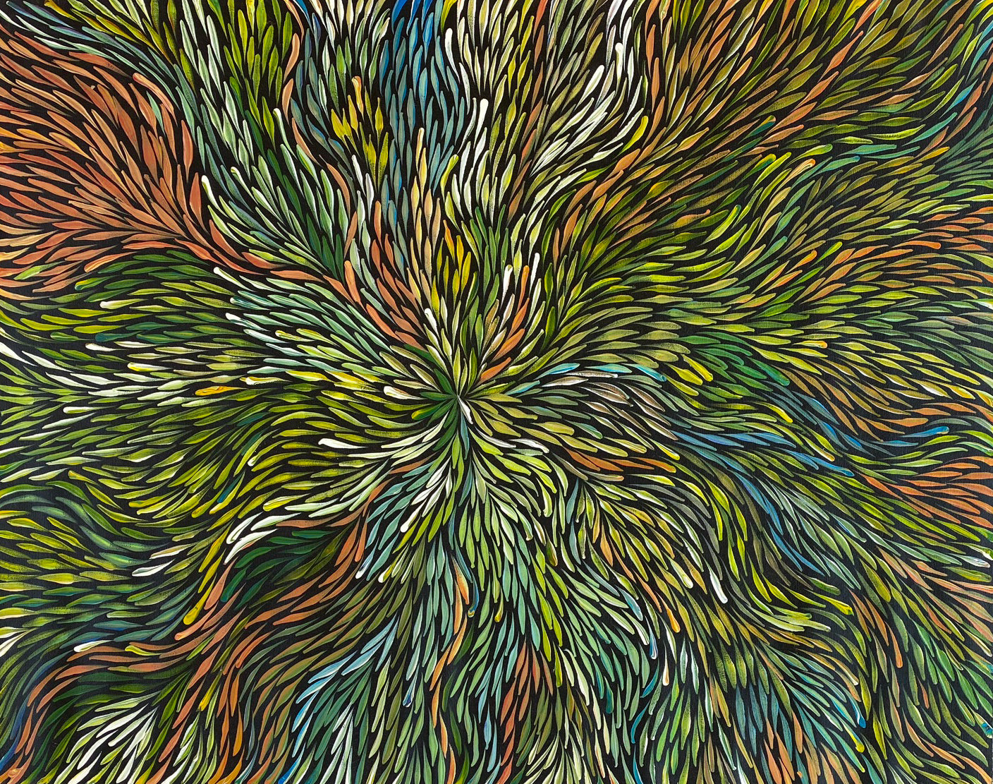 JEANNIE PITJARA PETYARRE - Bush Yam Leaves