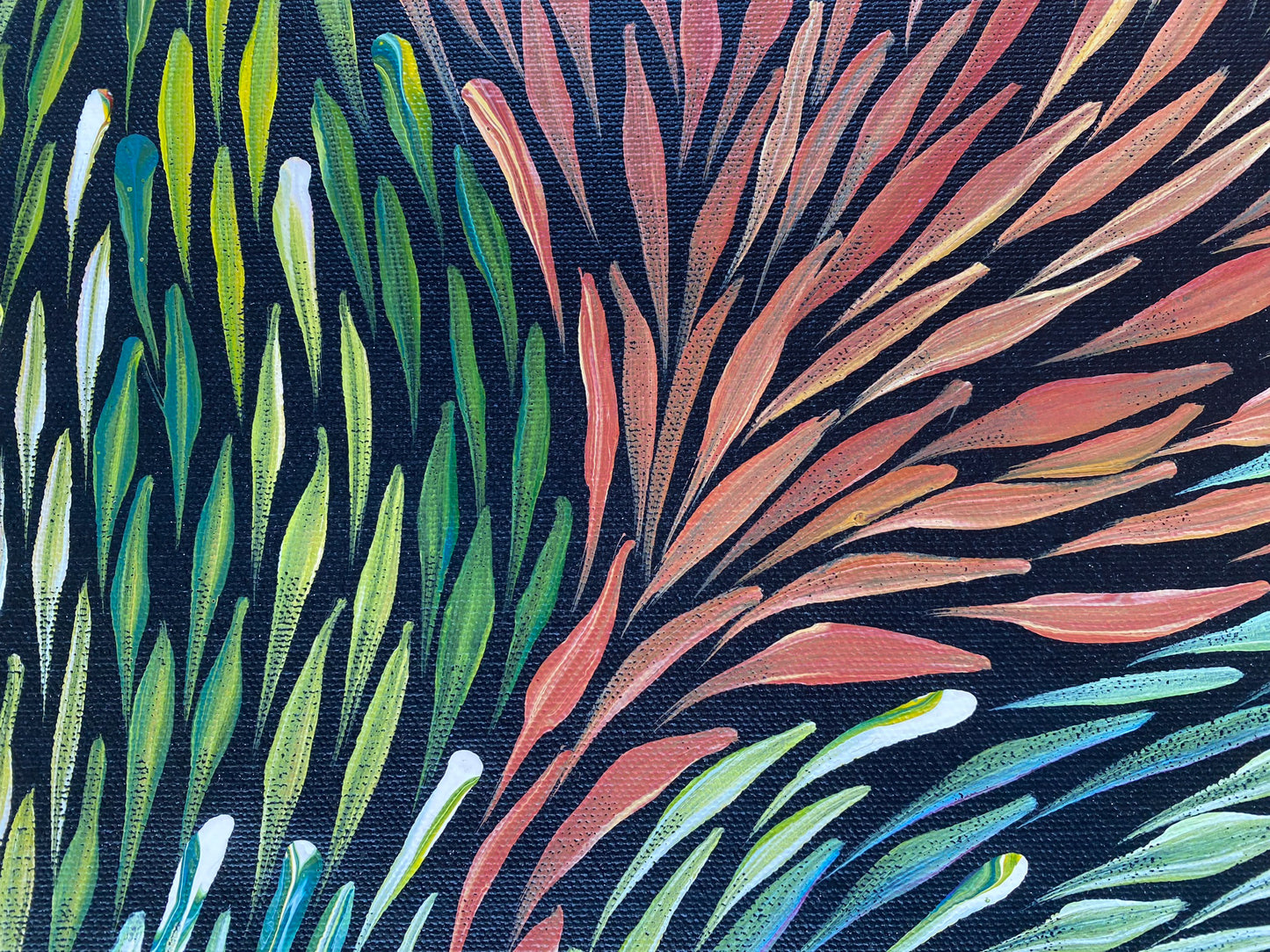 JEANNIE PITJARA PETYARRE - Bush Yam Leaves