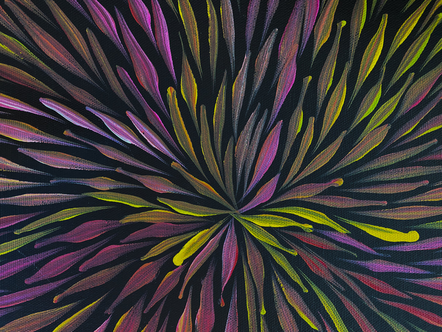 JEANNIE PITJARA PETYARRE - Bush Yam leaves