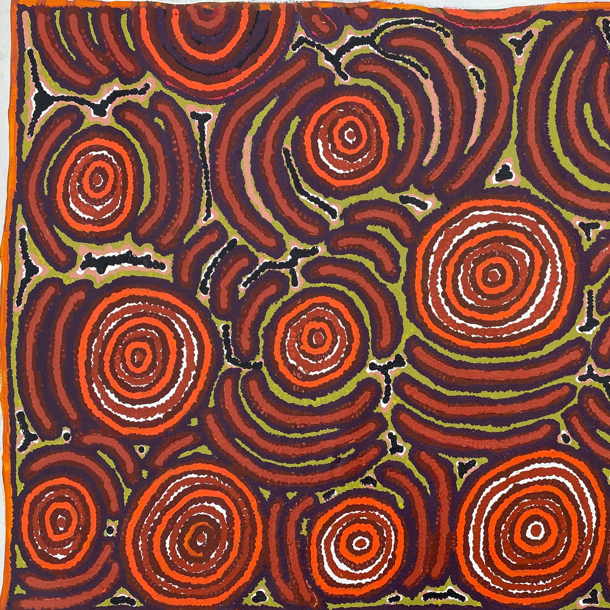Kunbry Peipei Pitjantjatjara Indigenous art Aboriginal Art Australian Art Symbolic art Symbolism Iconography Art story Secret Knowledge