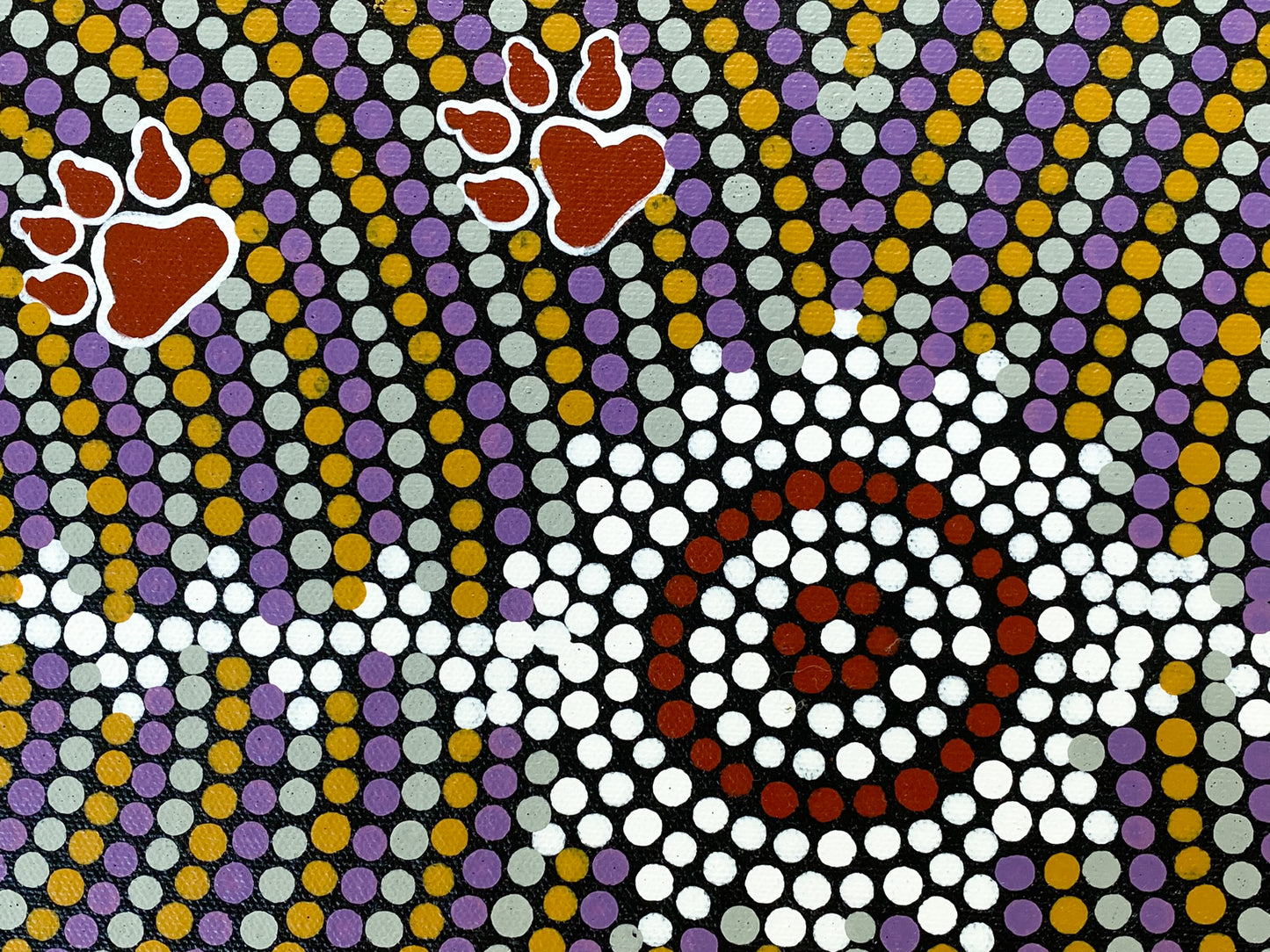LINDA NAKAMARRA QUINN - Dingo Hunting Emu, Emu Looking For Food