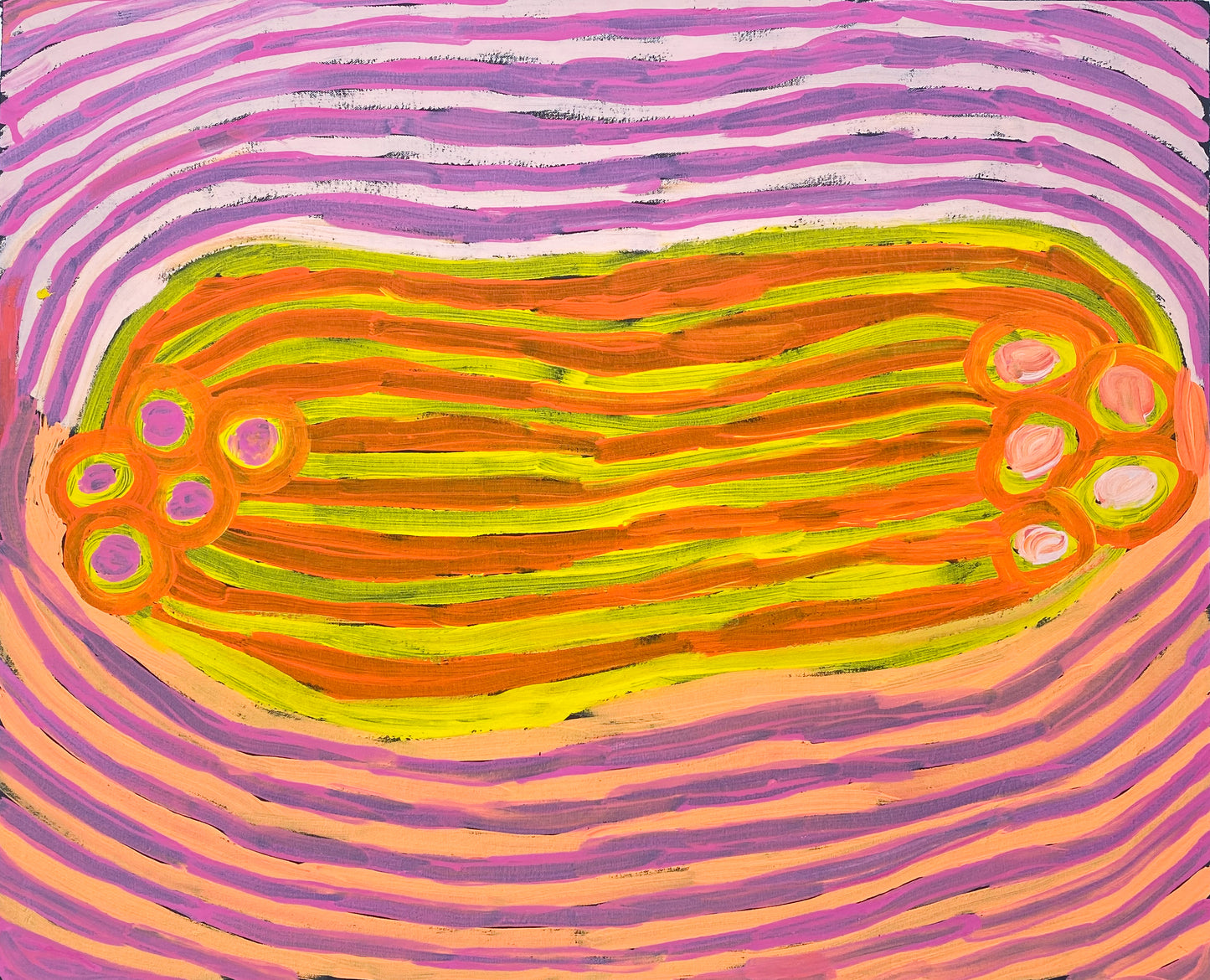 Makinti Napanangka Kintore Aboriginal Art Australian Art Indigenous Art Contemporary Art Painting Modern Art Abstract Art Culture