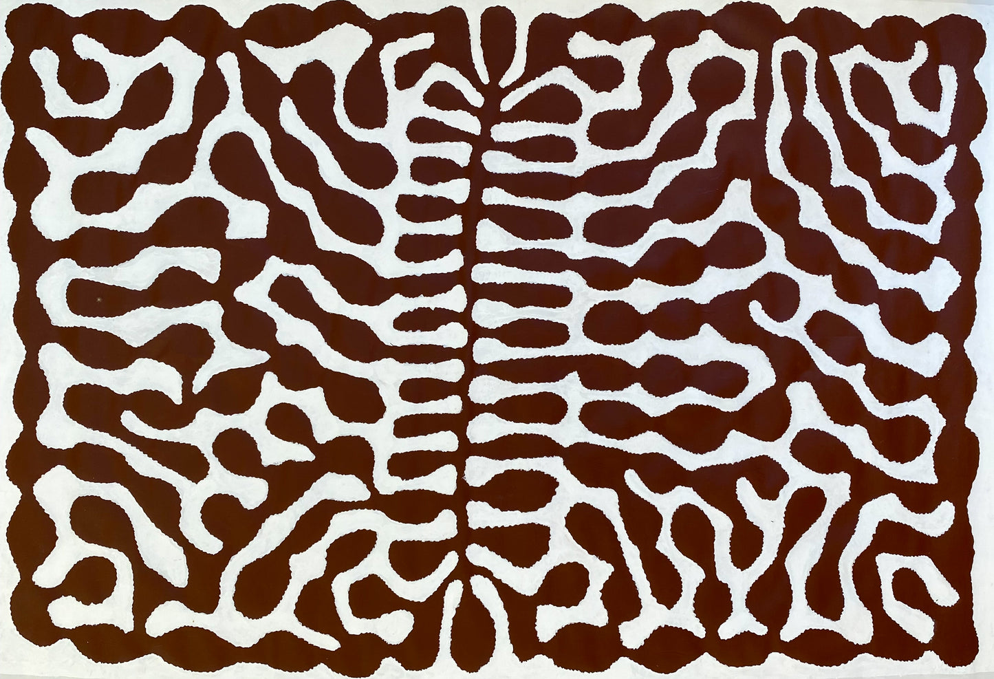 Mitjili Naparrula Watiya Tjuta Indigenous Art Aboriginal Art Australian Art Contemporary Art White Brown Large Painting