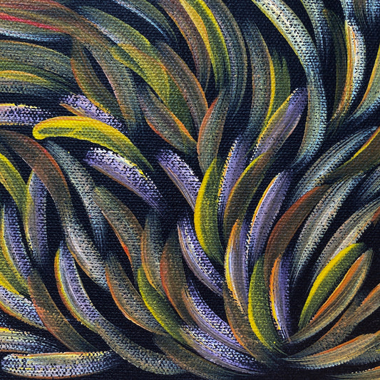 Margaret Scobie , Utopia, Indigenous art, Aboriginal Art, Australian Art, Bush Leaf Medicine, Altyerre Aboriginal Art, art, darwin gallery, indigenous painting for sale, aboriginal art for sale, Australian art for sale,