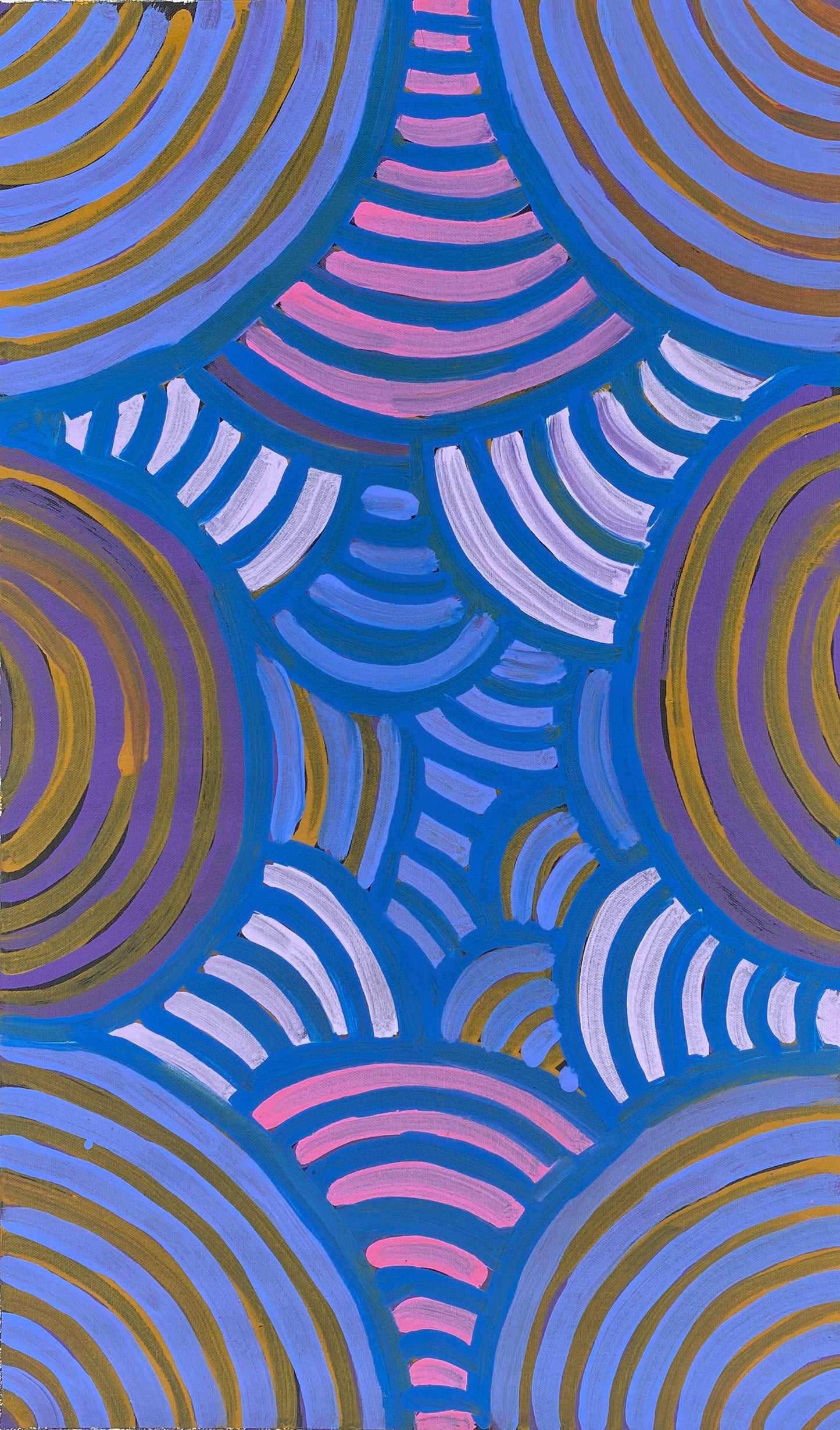 Rosemary Pitjara Petyarre, Utopia, Northern Territory, Outback, Indigenous Art, Aboriginal Art, Australian Art, Bush Yam Leaves, Bush Medicine Leaves, Art, Art Gallery, Art for Sale, Painting, Painting for sale, Altyerre Aboriginal Art, Darwin Gallery, Art Décor, Interior Décor, Wall Art, Interior Decorator, Ethical Art, Original Art, Direct From the Artist, Family Business, Anmatyerre, Movement, Colourful, Beautiful Art, Utopia, Utopian Artist,
